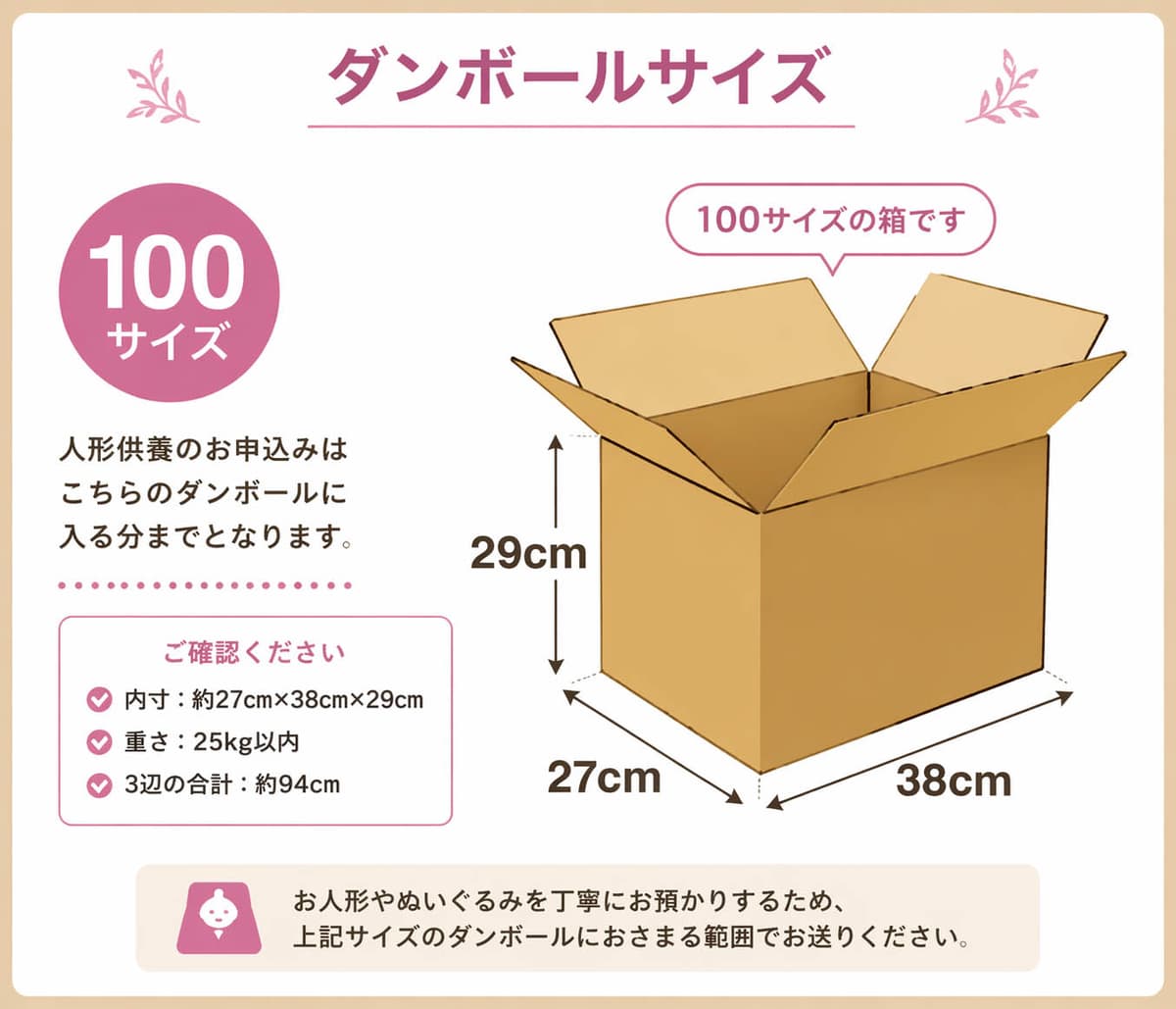 人形供養 箱のイメージ